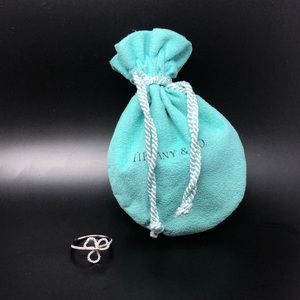 Tiffany & Co. Open Flower Platinum Diamond Ring